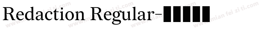 Redaction Regular字体转换